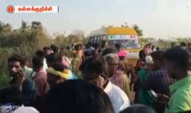 தனியார் பள்ளி பேருந்து விபத்து- 25 மாணவர்கள் காயம்